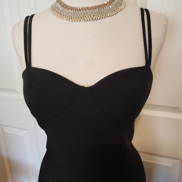 Grace MMXIII Black Stretch Jersey Bustier Dress - Picture 3 of 8